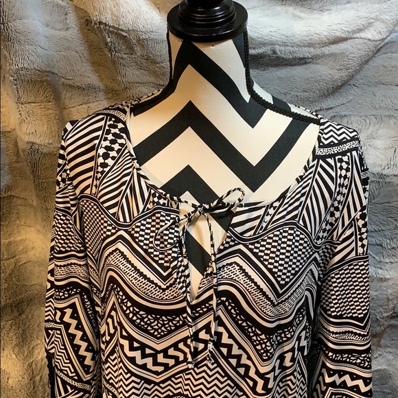 Kenneth Cole New York Swim Coverup Tunic fringe L - Picture 2 of 6